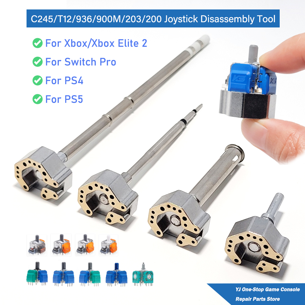 Industrial Laser Soldering Iron - T12/JBC245/936/900M/203/200 ジョイスティックはんだごてチップ w 加熱コアジョイスティック分解修理ツール Xbox PS4