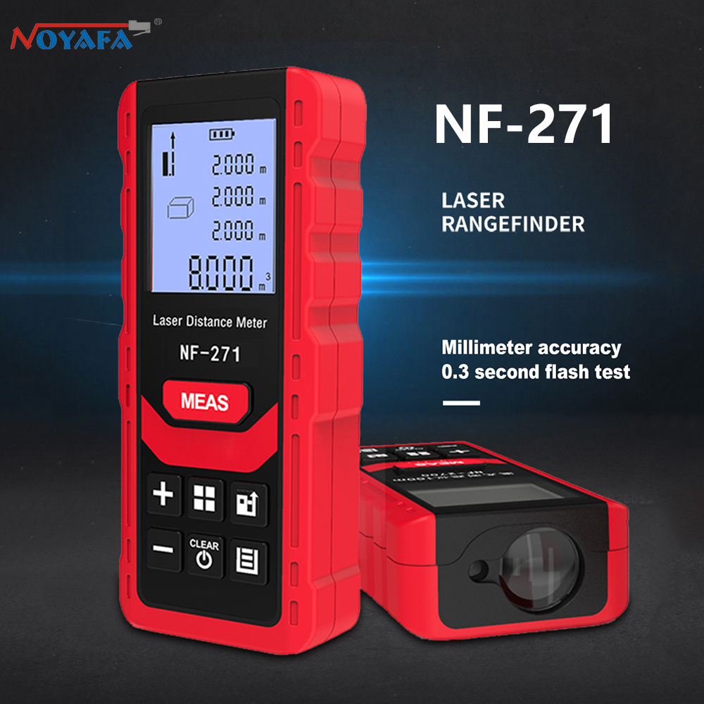 Industrial Laser Rangefinder - Noyafa-NF-271レーザー距離計,デジタル距離計,巻尺,デバイス,テストツール,40m, 80m
