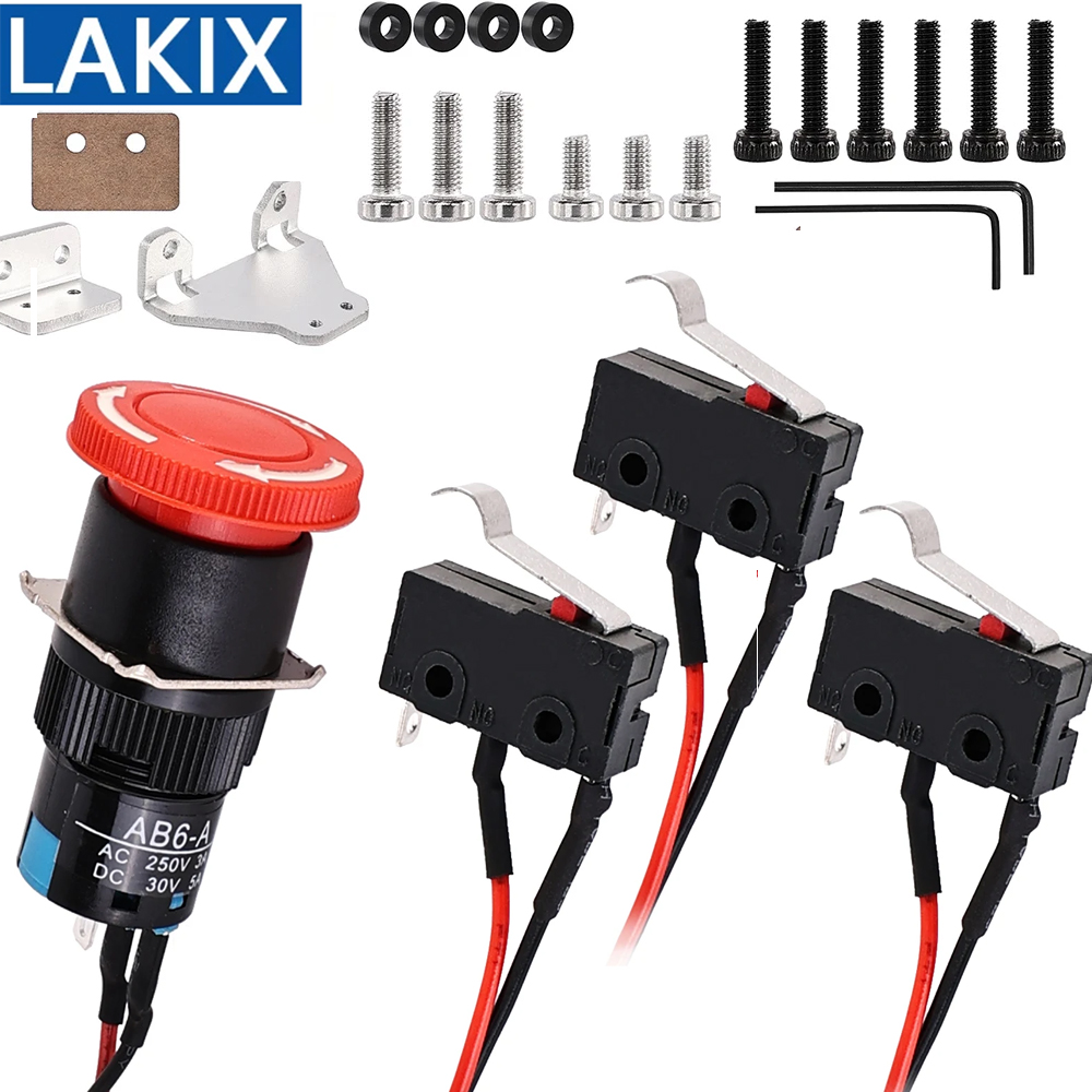Limit Switch Cnc - リミットスイッチ緊急停止スイッチ部品彫刻機アクセサリー CNC 3018 プロ/3018 最大/3020 プラスルーター