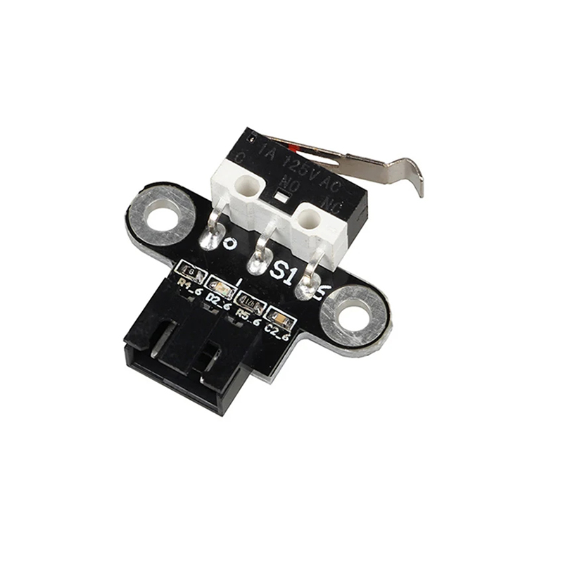 Limit Switch Cnc - 3Dプリンター用エンドストップメカニカルリミットスイッチ、通常開型水平タイプエンドストップスイッチモジュール、1メートルケーブル付き
