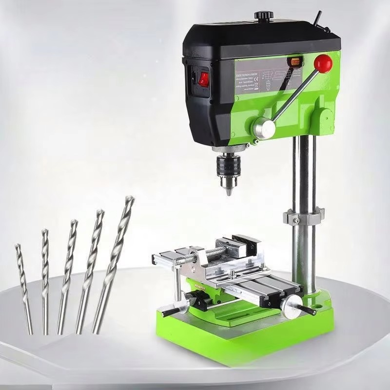 Industrial Laser Drill - 工業用レーザーベンチドリルプレススタンド、4インチクロスベンチプライヤー付き、ミニベンチドリルマシン
