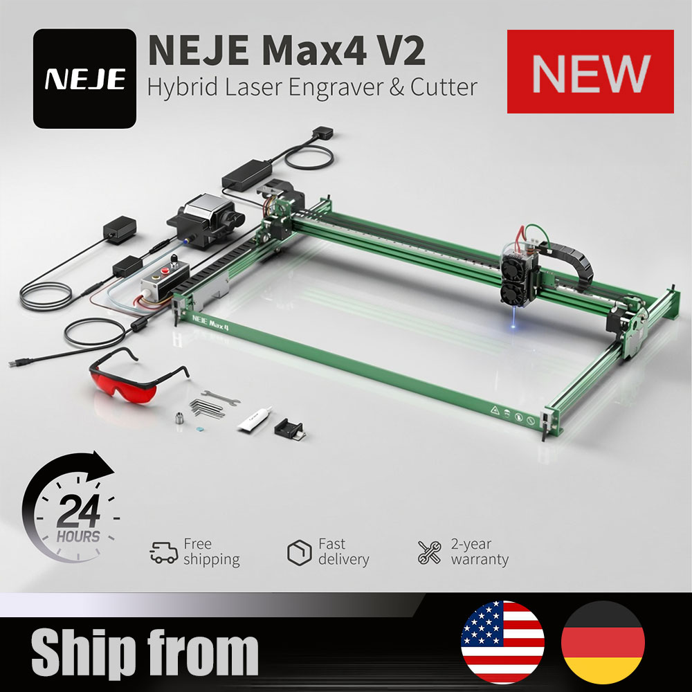 Industrial Grade Laser Engraver - NEJE Max4 V2 E80 80Wレーザー彫刻機カッターマシン 大型