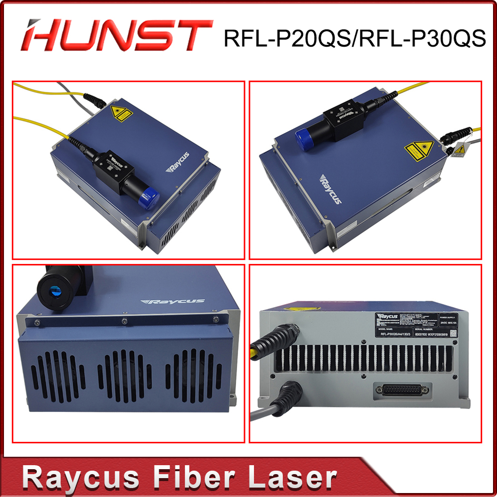 Laser Marking Machine - Hunst RFL-P20QS/30QS Raycus 20W 30W Qスイッチパルスファイバーレーザーソース1064nmモジュール、金属マーキングおよび彫刻機用