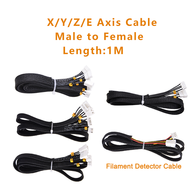 Limit Switch Cnc - X/Y/Z/E 軸モーターとリミットスイッチ延長ケーブルフィラメント検出器長さ 1 メートルケーブル Ender-3 Ender-5