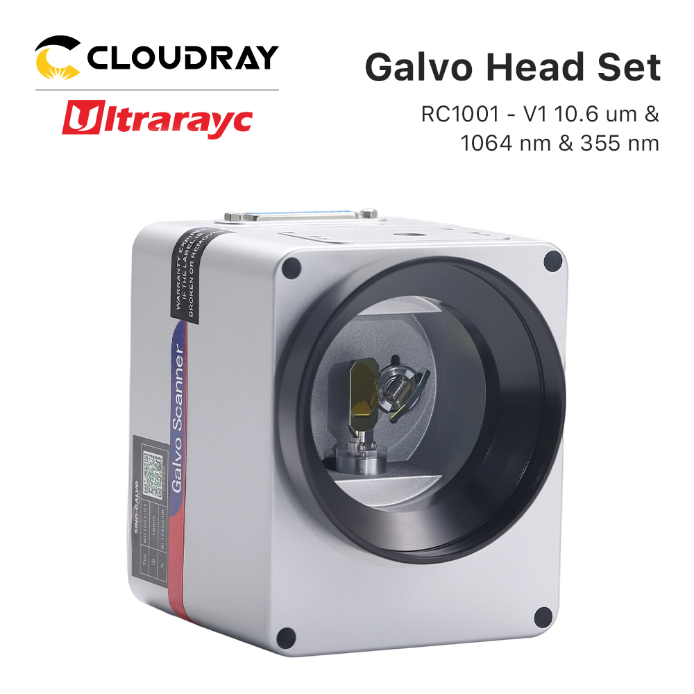 Galvo Scan Head - Ultrarayc RC1001-V1 スキャンガルボヘッドセット 10mm ガルバノスキャナー 10.6um