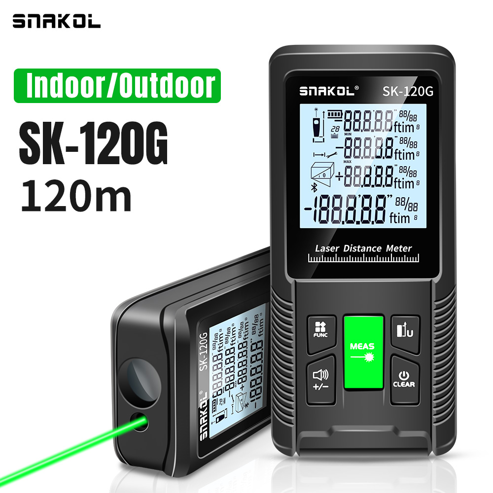 Industrial Laser Rangefinder - SNAKOL 3-in-1高精度レーザー距離計テープメジャー、40-200mデジタル距離計、ポータブル電子測定器