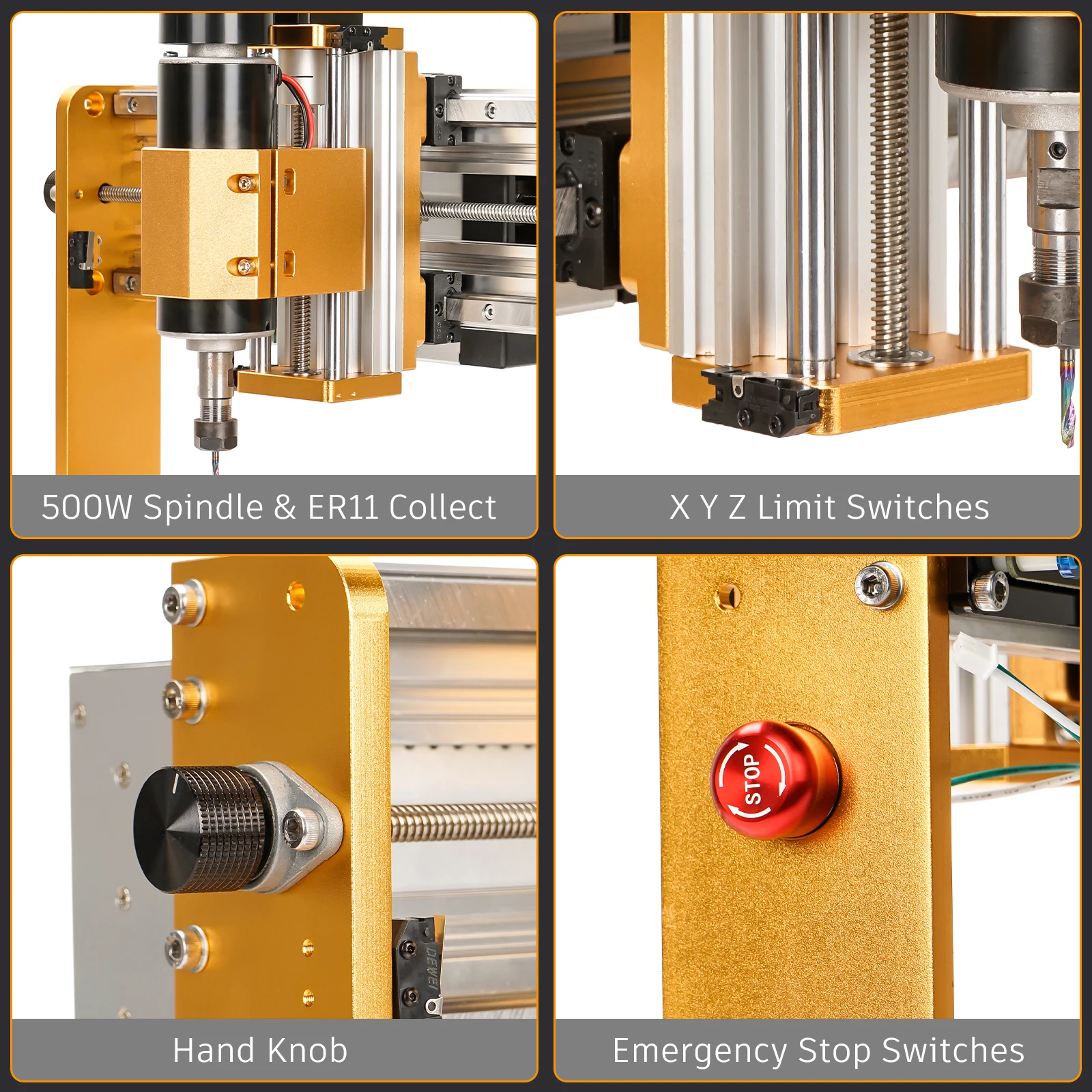 Limit Switch Cnc - CNC3018PRO ウルトラフライス盤 CNCルーター彫刻機 リミットスイッチ付きオフラインキット 木工用