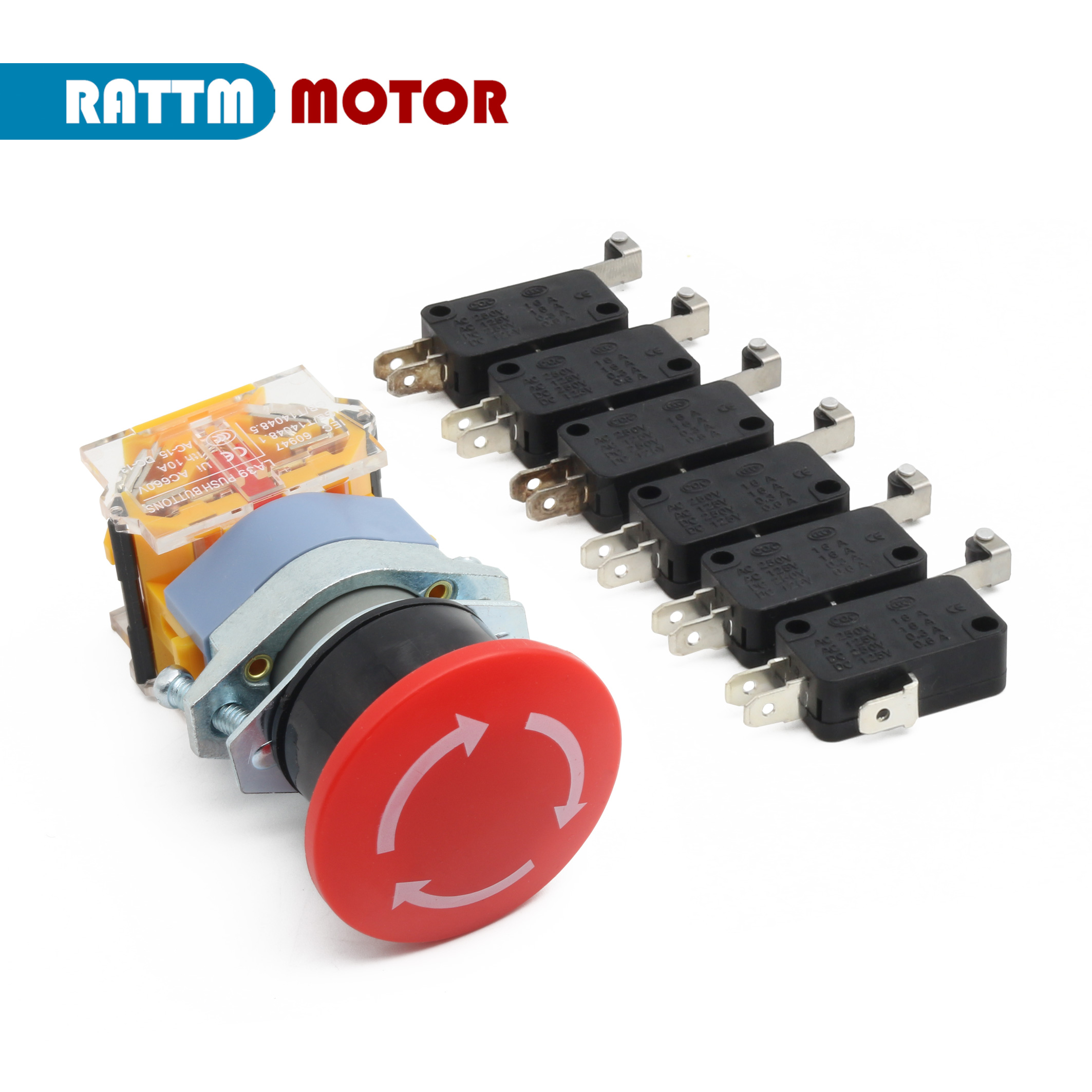 Limit Switch Cnc - マイクロスイッチe-stop赤いサイン,22mm, 1 no 1 nc,部品cnc,エンドストップ,限定部品