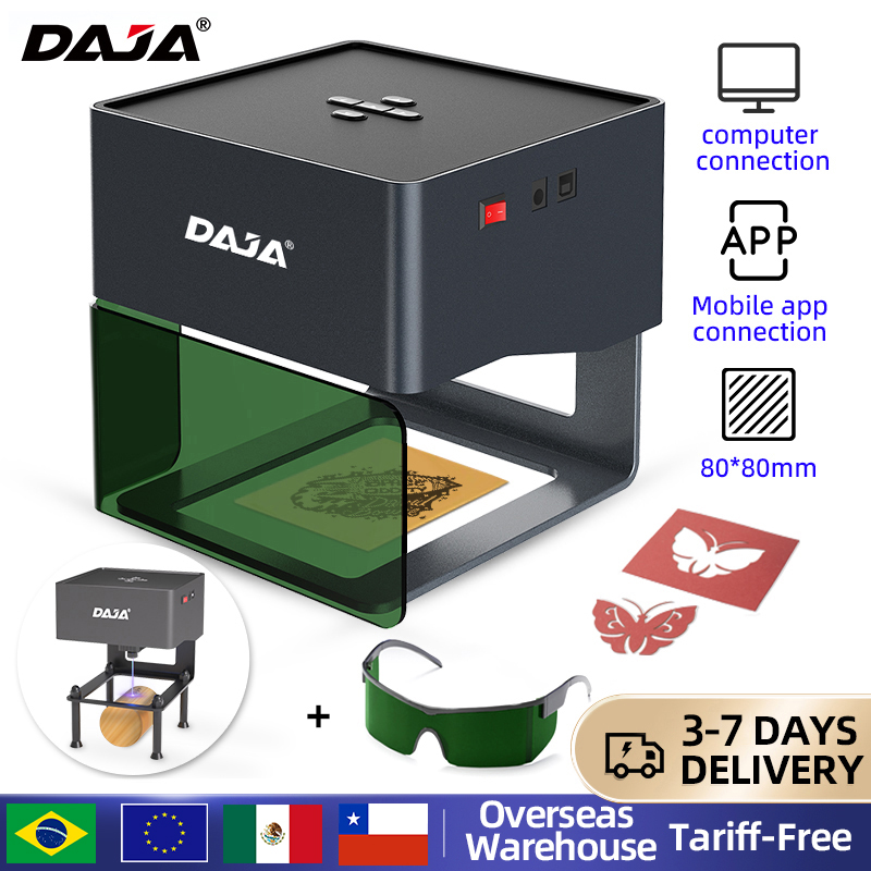 Laser Marking Machine - DAJA DJ6 ミニポータブルレーザー彫刻 Diy Bluetooth マシン塗装ドッグタグ紙革木製プラスチックロゴ