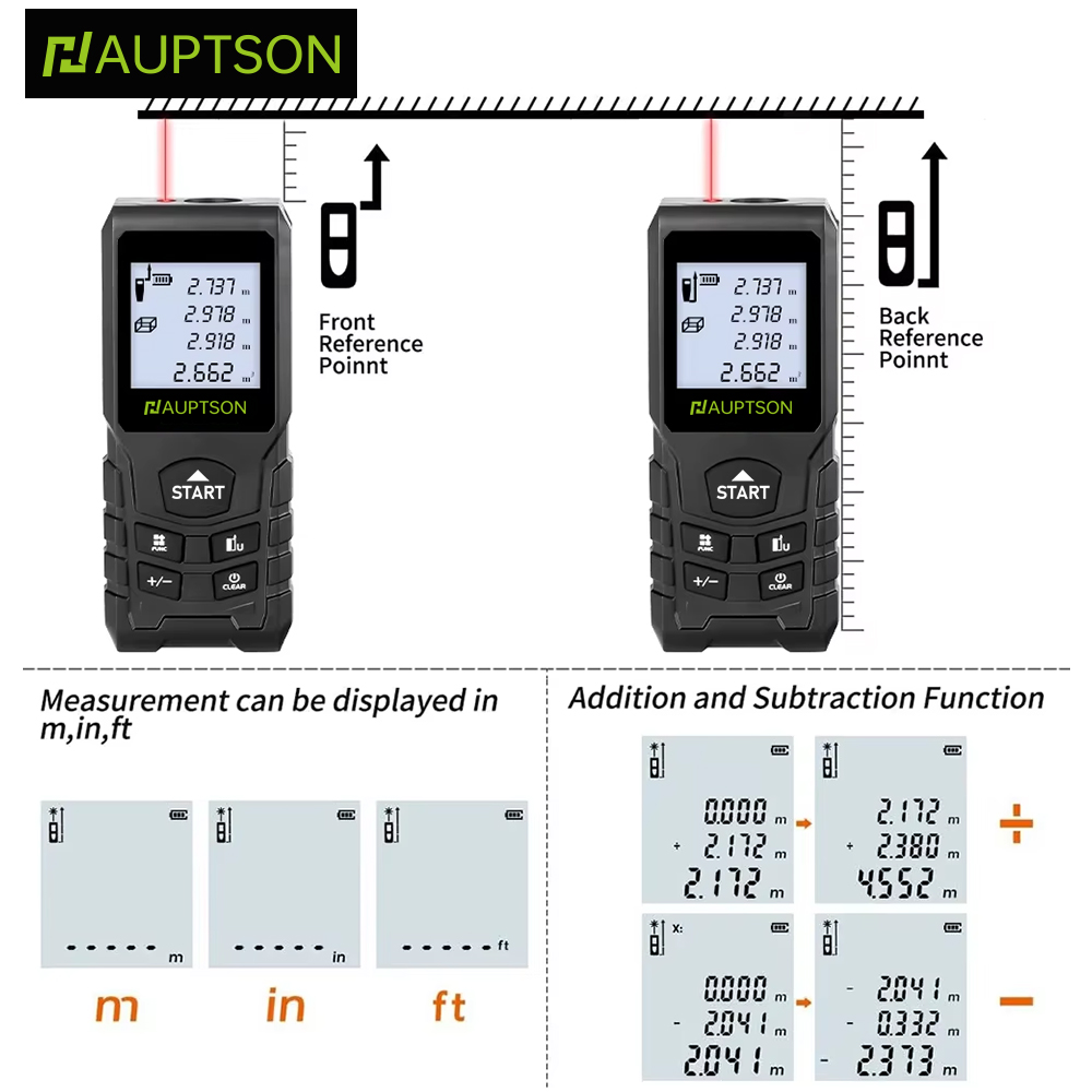 HAUPTSON 70/100 メートルレーザー距離計距離計 - Industrial Laser Rangefinder のレビューと価格