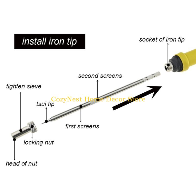 92MF T12 溶接ステーションハンドルはんだごてハンドル - Industrial Laser Soldering Iron のレビューと価格