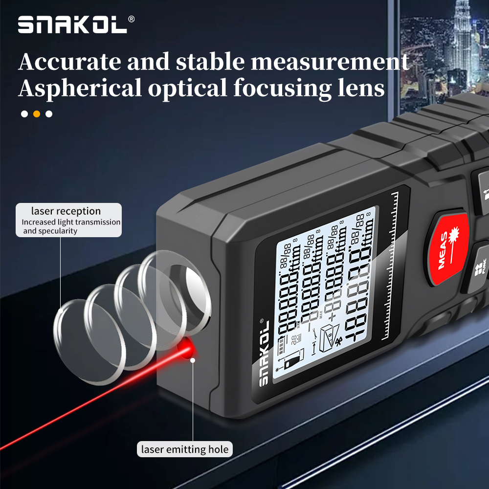 Snakol レーザー距離 50 メートル/100 メートル - Industrial Laser Rangefinder のレビューと価格