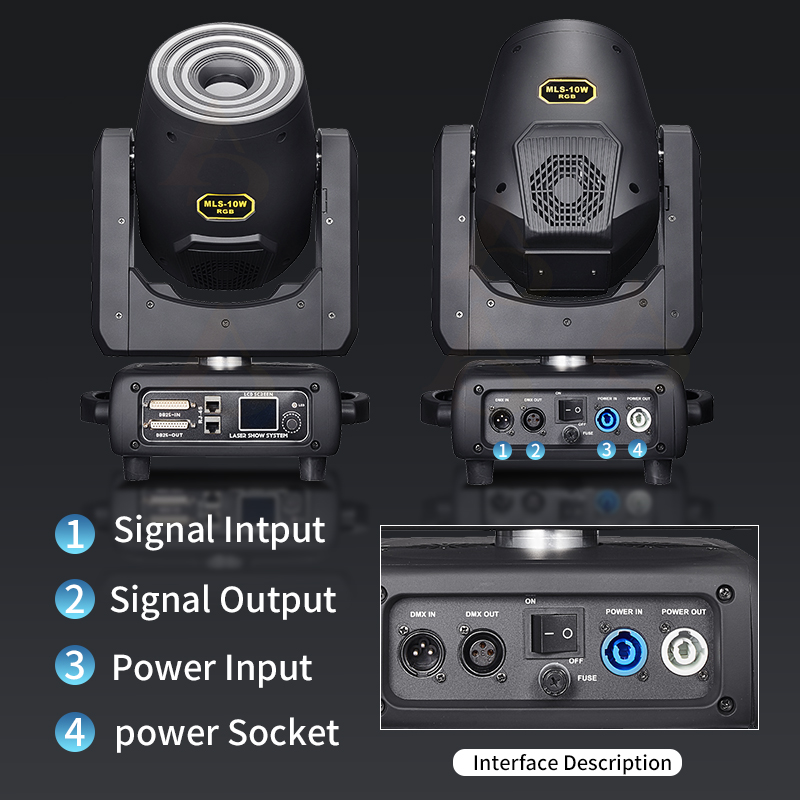 1-2 個/レーザー移動ヘッドライト 5 ワット/10 ワッ - Galvo Scan Head のレビューと価格