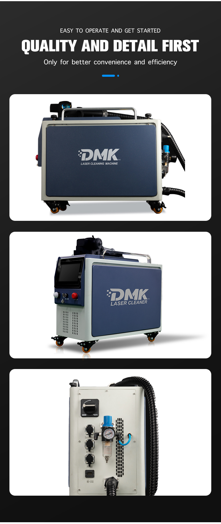 DMK 100W 200W 300W パルスレーザー洗浄機（ - Industrial Laser Paint Remover のレビューと価格