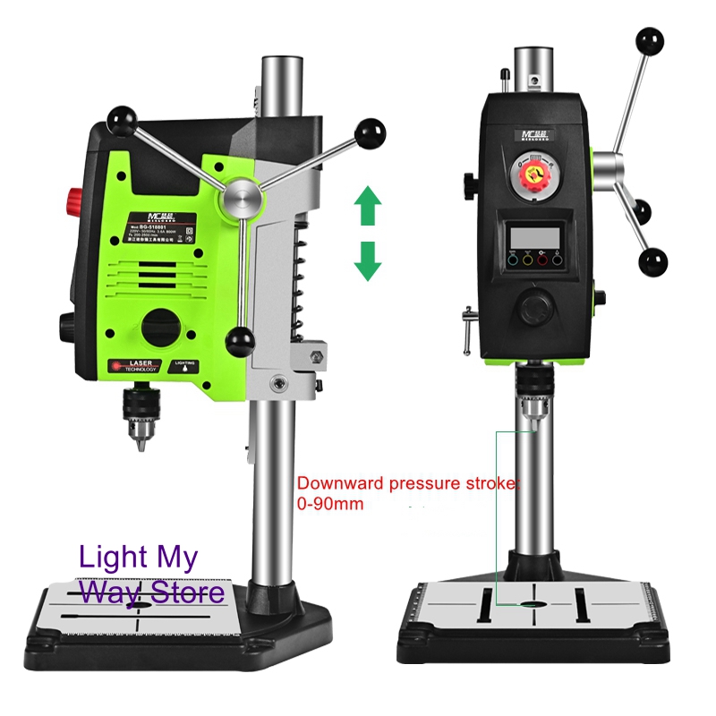 ミニ強力テーブルドリルマシン、デジタルディスプレイ、レーザー - Industrial Laser Drill のレビューと価格