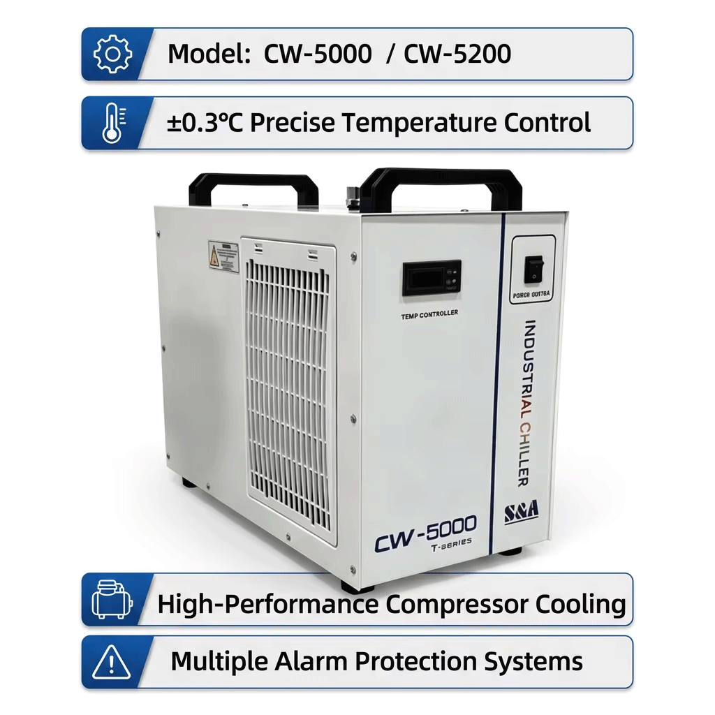 CW5000 CW5200 CW6000 S&A 1500W - Industrial Laser Systems のレビューと価格