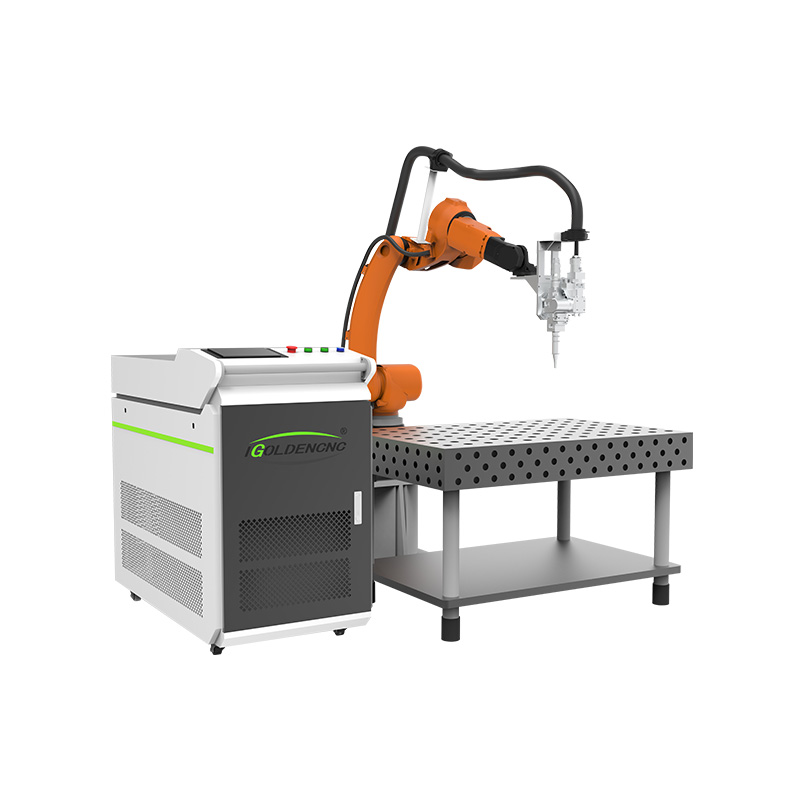 6軸産業用ロボットアームレーザーファイバーレーザー溶接機、金 - Industrial Laser Welder Price のレビューと価格
