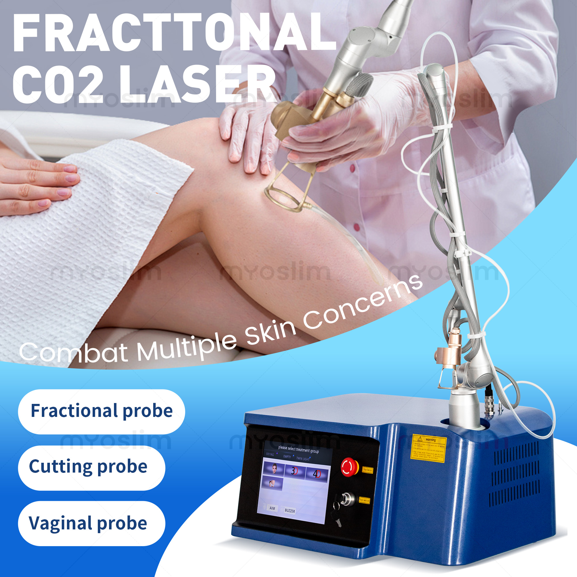 CO2 フラクショナルレーザー 60 ワットマシンプロフェッ - Laser Marking Machine のレビューと価格