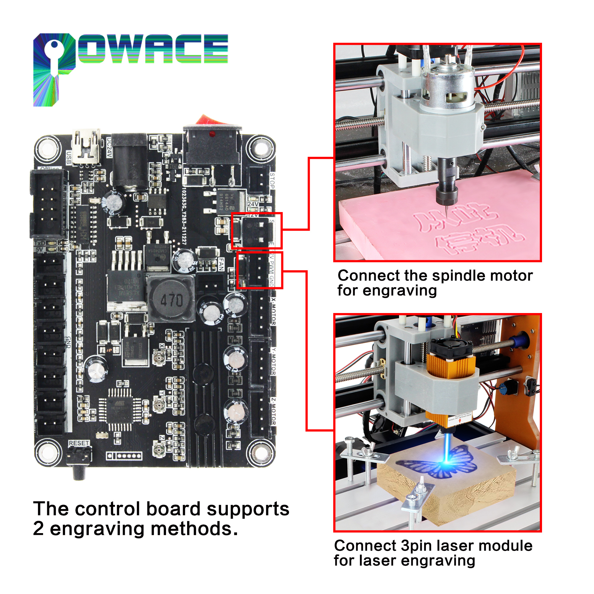 更新された USB 3 軸 CNC コントローラー ボード  - Limit Switch Cnc のレビューと価格