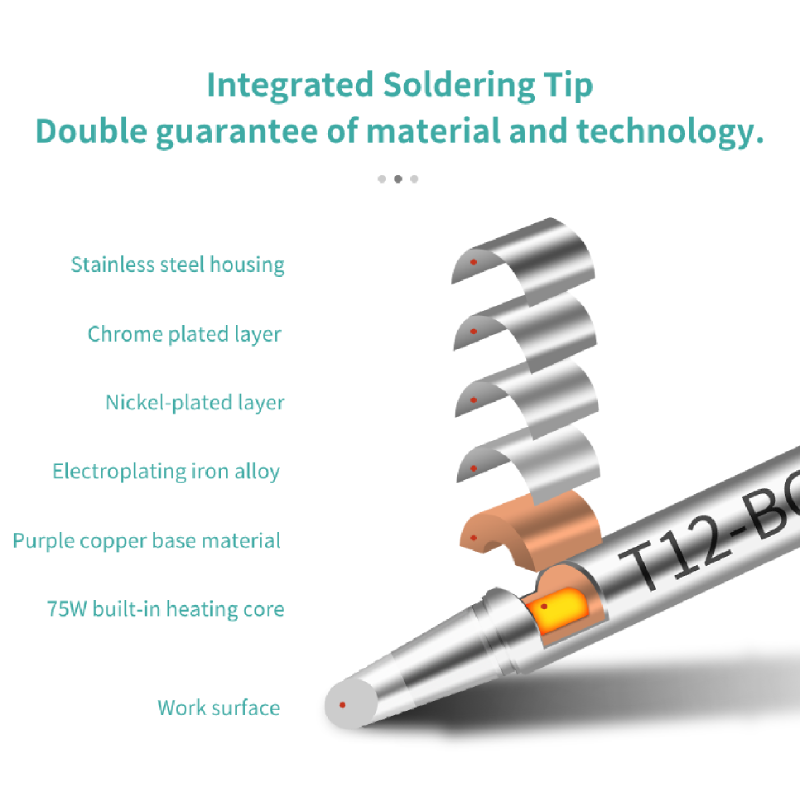 5 個/1 個 T12 シリーズ統合ロングはんだごてチップ  - Industrial Laser Soldering Iron のレビューと価格