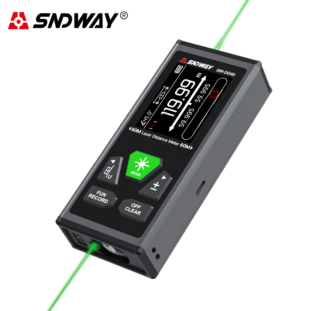SNDWAY デュアルレーザー距離計充電式双方向レーザー距離 - Industrial Laser Rangefinder のレビューと価格