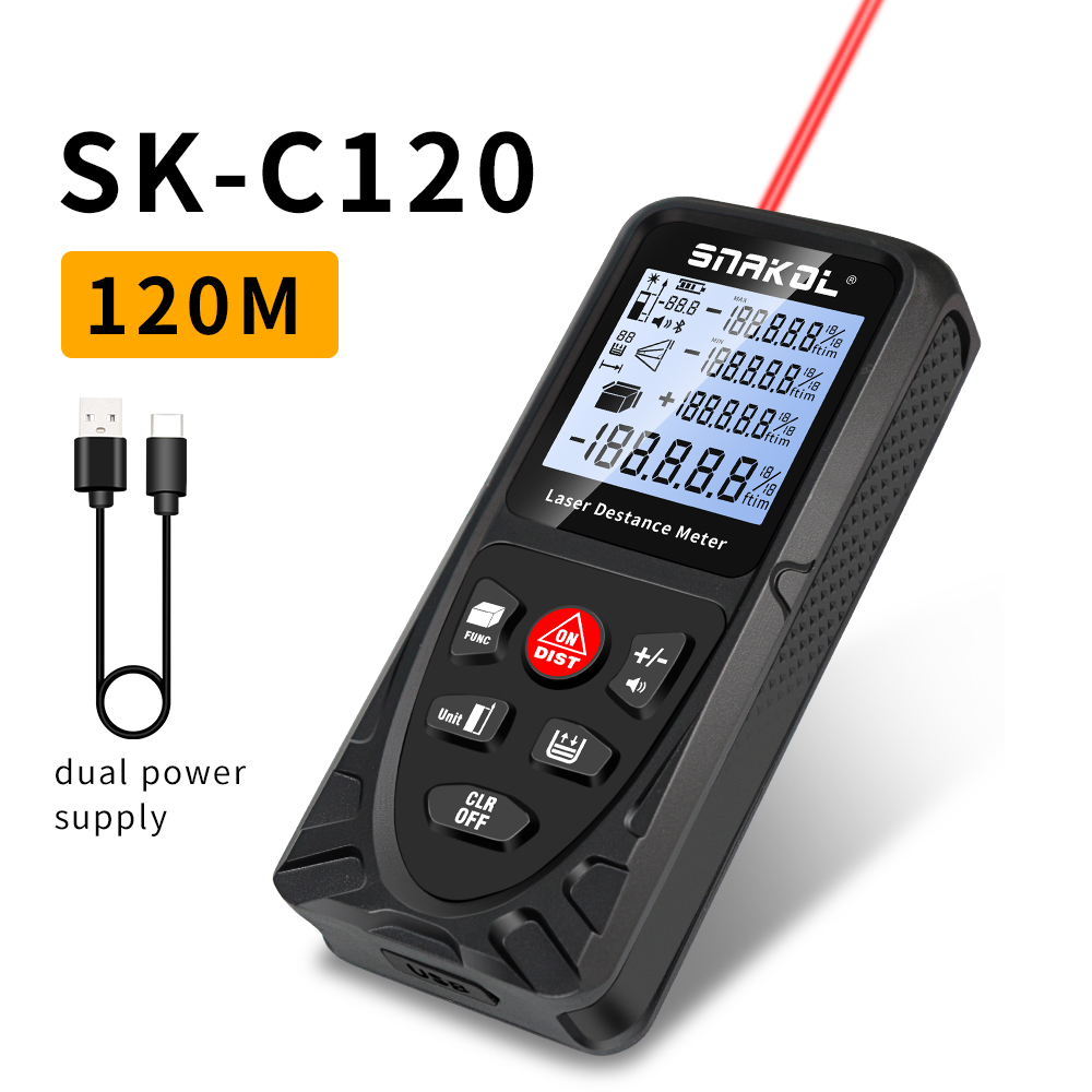 SNAKOL 3-in-1高精度レーザー距離計テープメジャー - Industrial Laser Rangefinder のレビューと価格