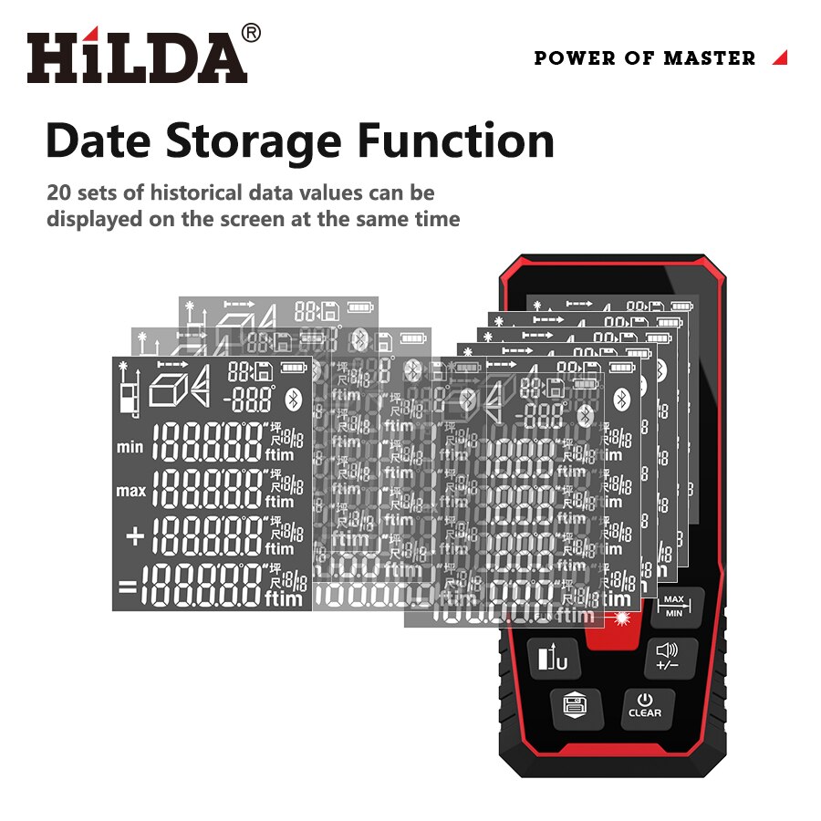 HILDA レーザー距離計 40/100/120 メートルデ - Industrial Laser Rangefinder のレビューと価格