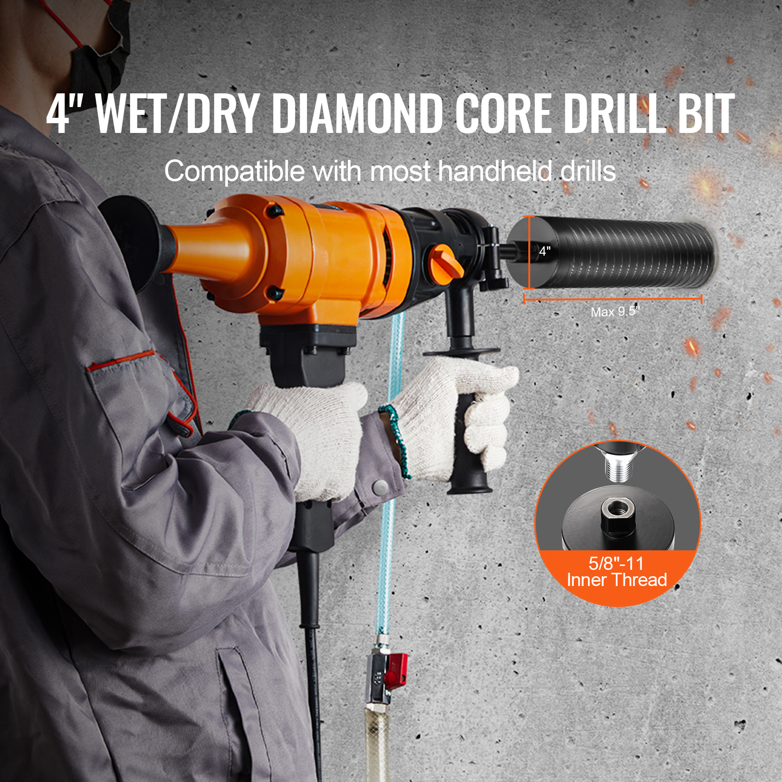 VEVOR コアドリルビット ウェット/ドライ ダイヤモンド - Industrial Laser Drill のレビューと価格
