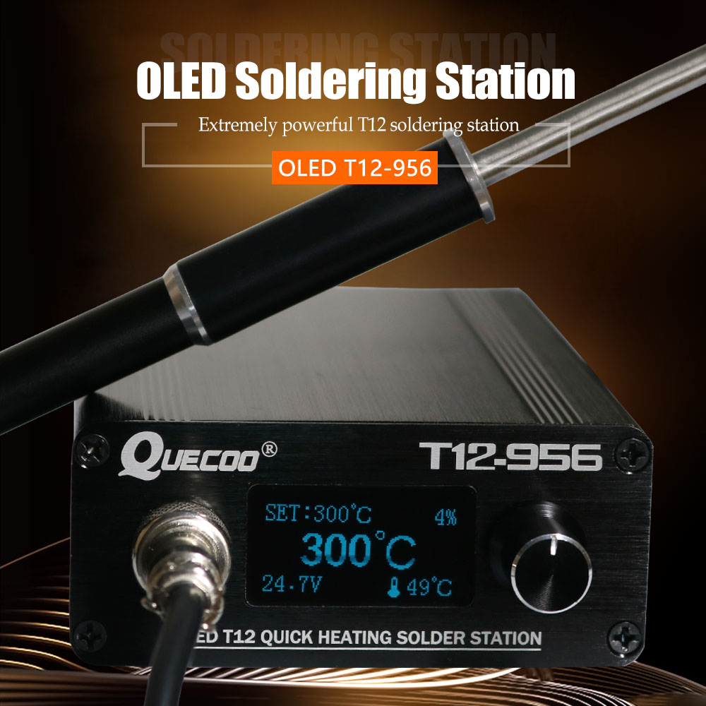 QUECOO T12-956 はんだ付けデジタルステーション - Industrial Laser Soldering Iron のレビューと価格