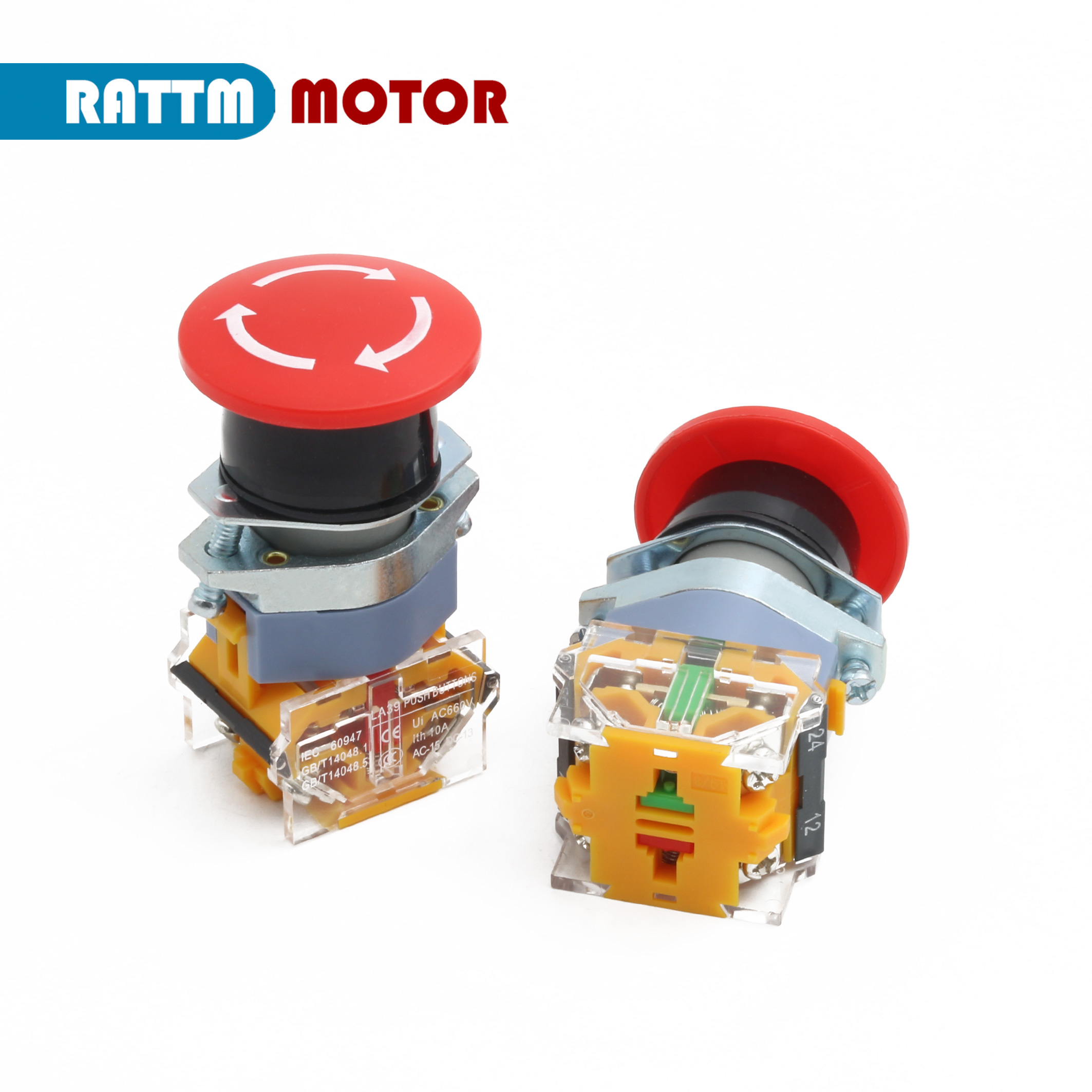 マイクロスイッチe-stop赤いサイン,22mm, 1 no - Limit Switch Cnc のレビューと価格