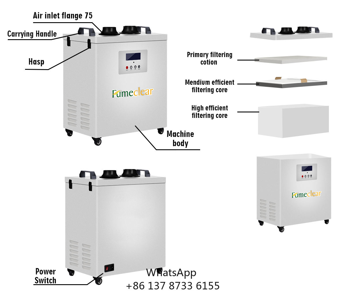 CE認証取得済み 溶接業界向けポータブル排煙装置 300W  - Industrial Laser Cutters のレビューと価格